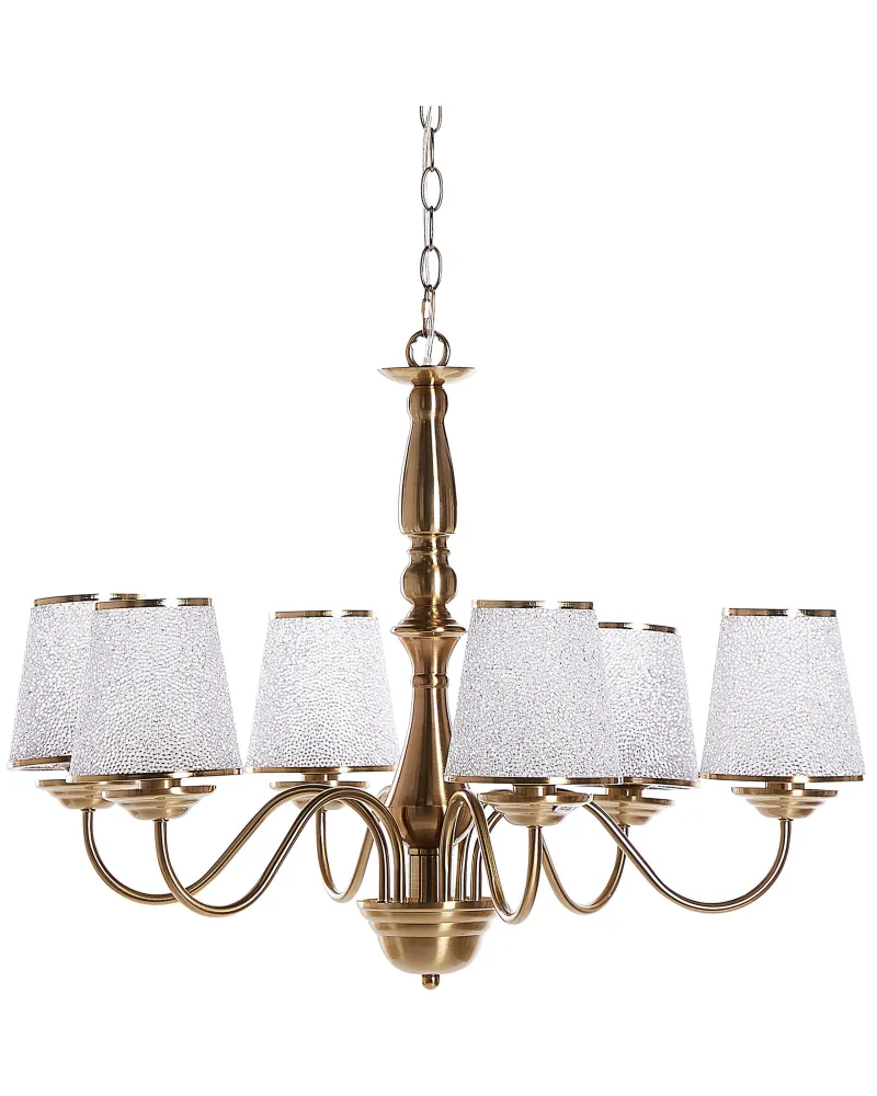 Conector para Fita LED 6 Light Metálico Chandelier Brass BRADANO