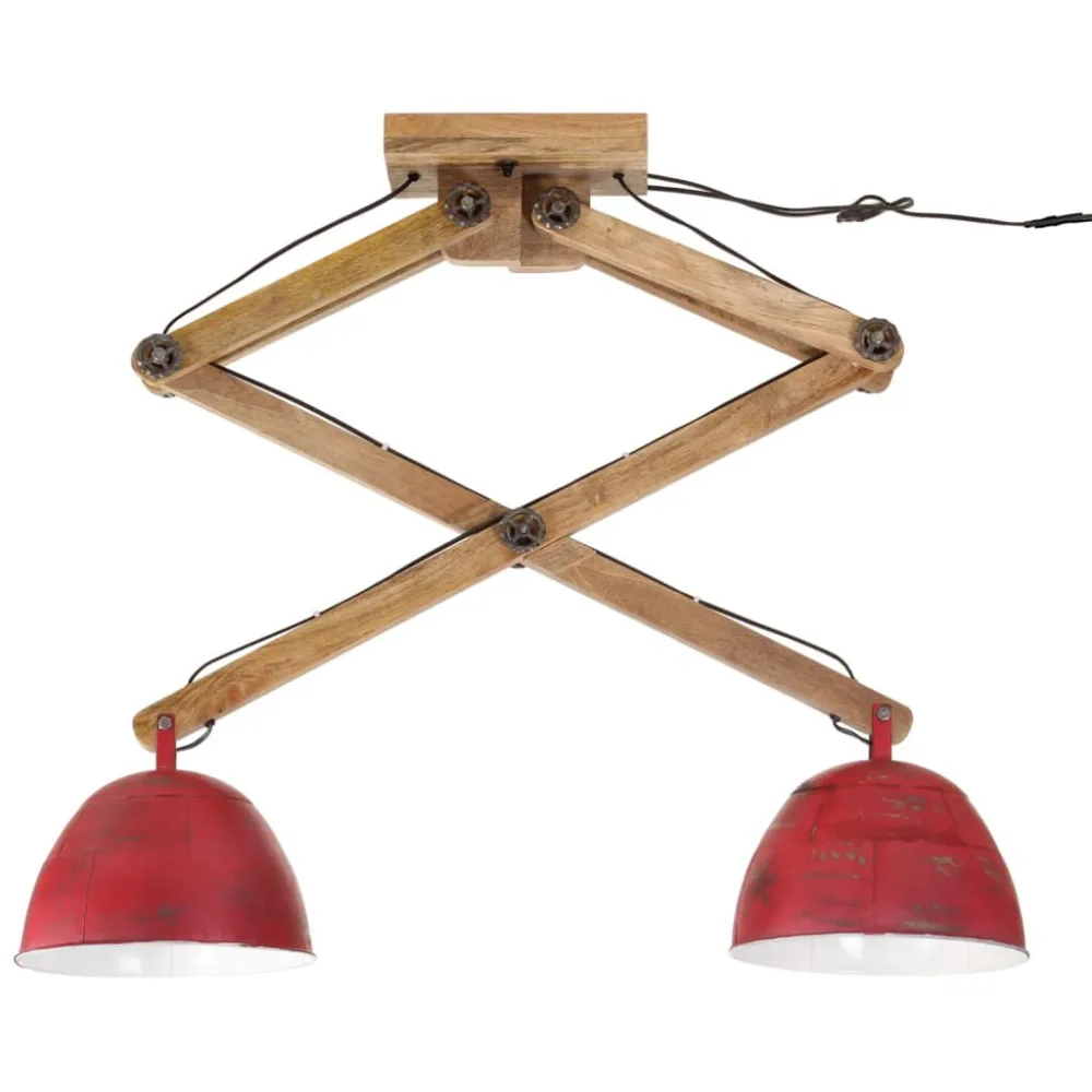Dimmer Rotativo Candeeiro de teto 25 W 29x18x85 cm E27 vermelho desgastado