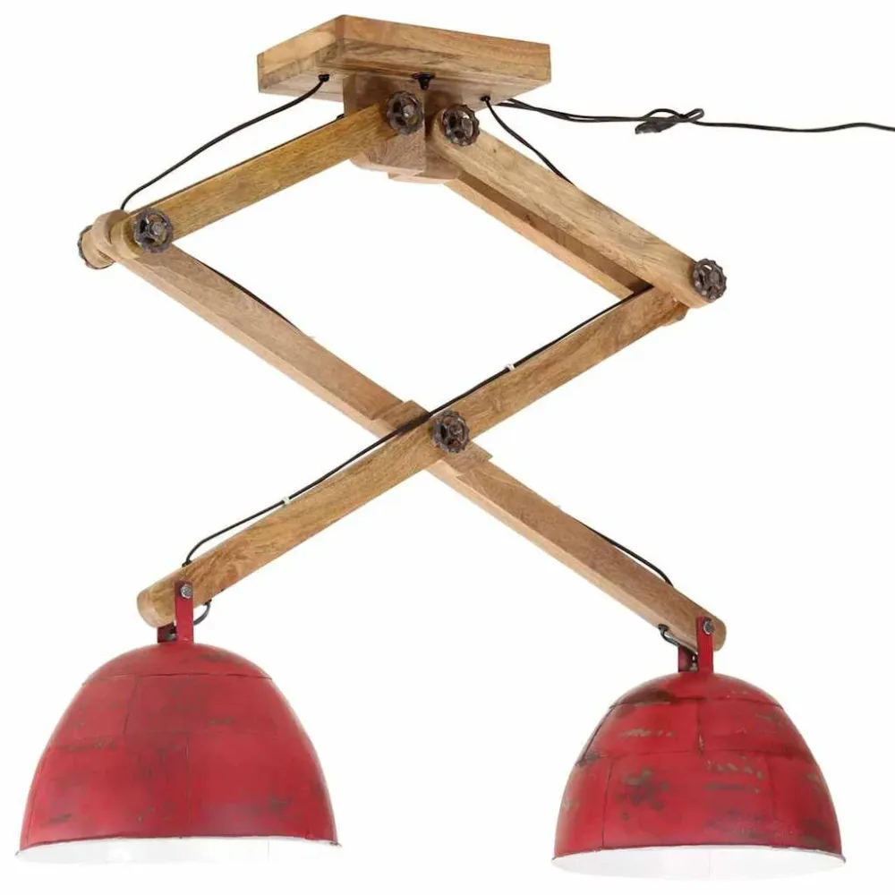 Dimmer Rotativo Candeeiro de teto 25 W 29x18x85 cm E27 vermelho desgastado