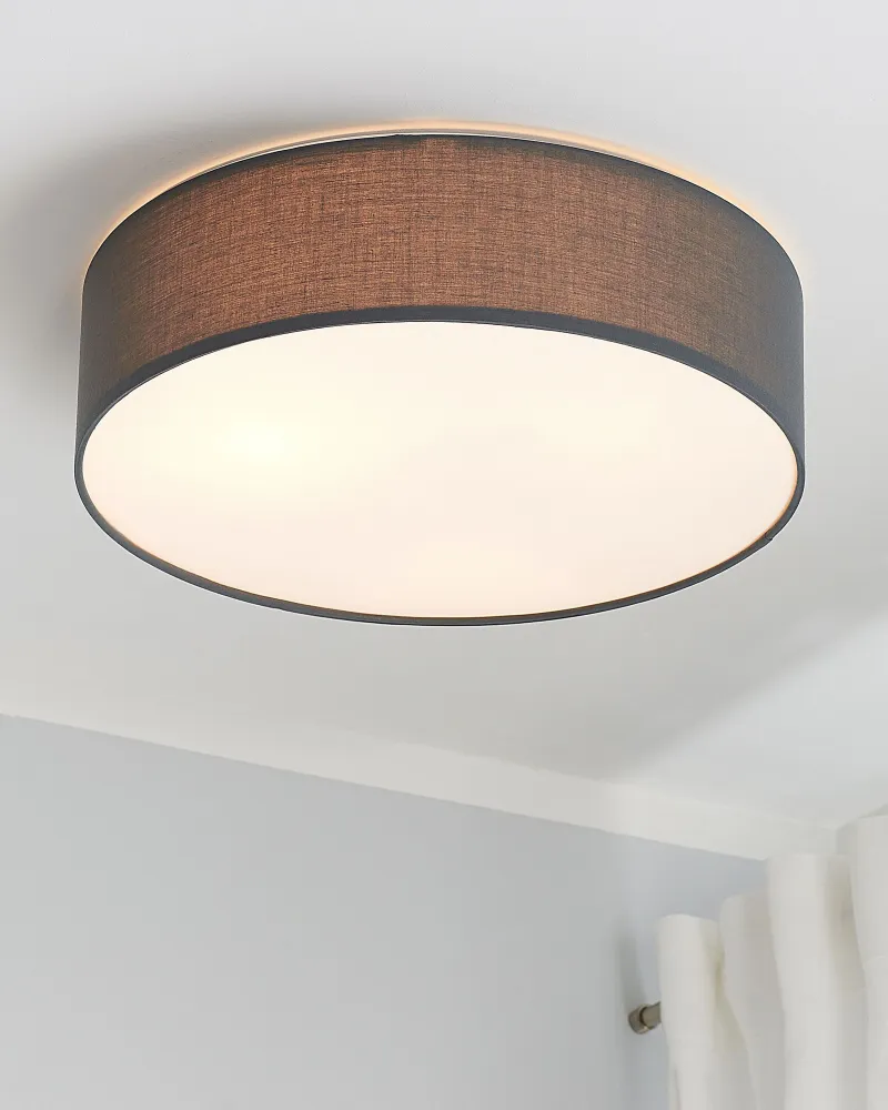 Dimmer Rotativo Candeeiro de teto cinzento RENA