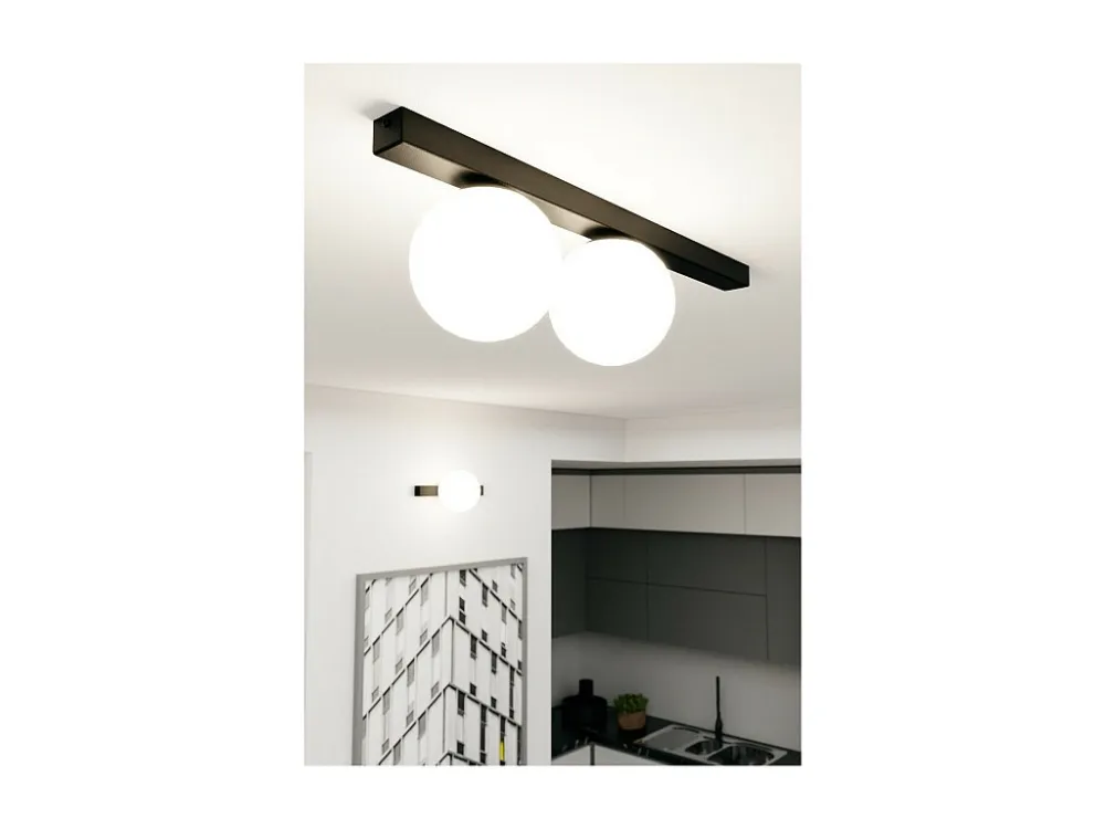 Dimmer Rotativo Candeeiro de Teto Fit, Preto, 60x17x14 cm, EPIKASA