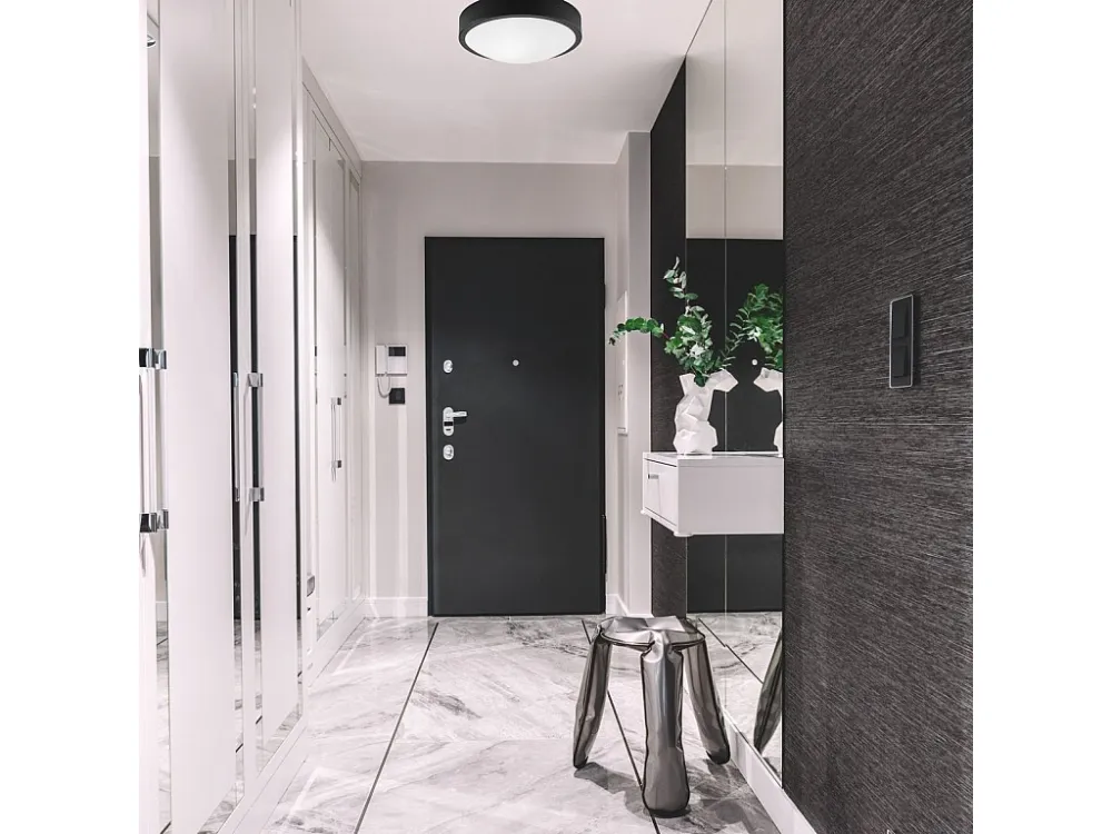 Dimmer Rotativo Candeeiro de Teto Jonas, Preto, 8x26x26 cm, EPIKASA