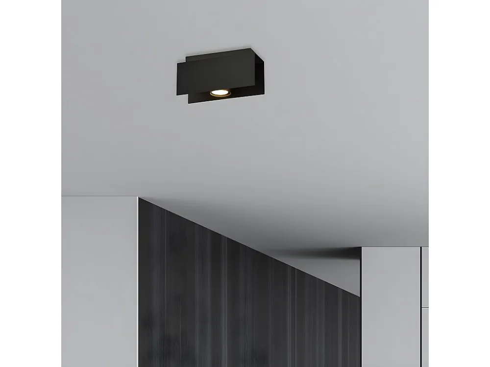 Dimmer Rotativo Candeeiro de Teto Kenno, Preto, 24x12x10 cm, EPIKASA