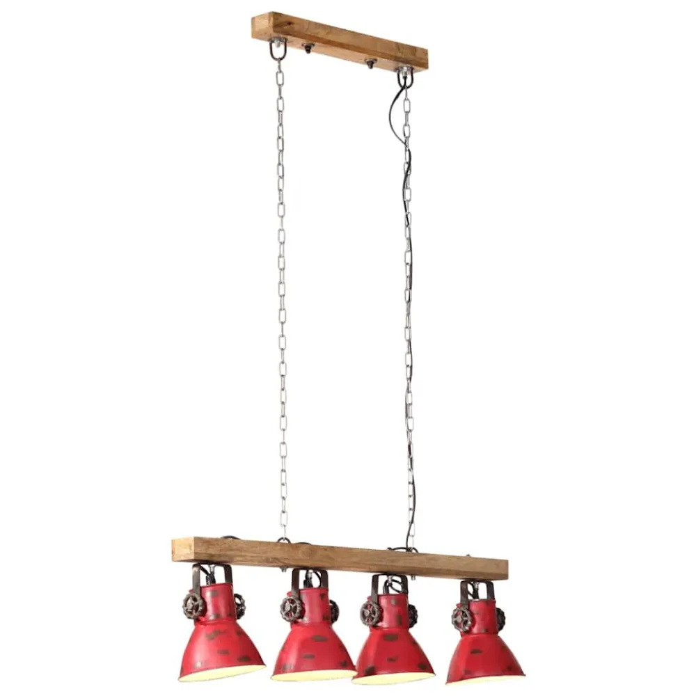 Fita LED Adesiva Candeeiro de teto 25 W 90x24x111 cm E27 vermelho desgastado