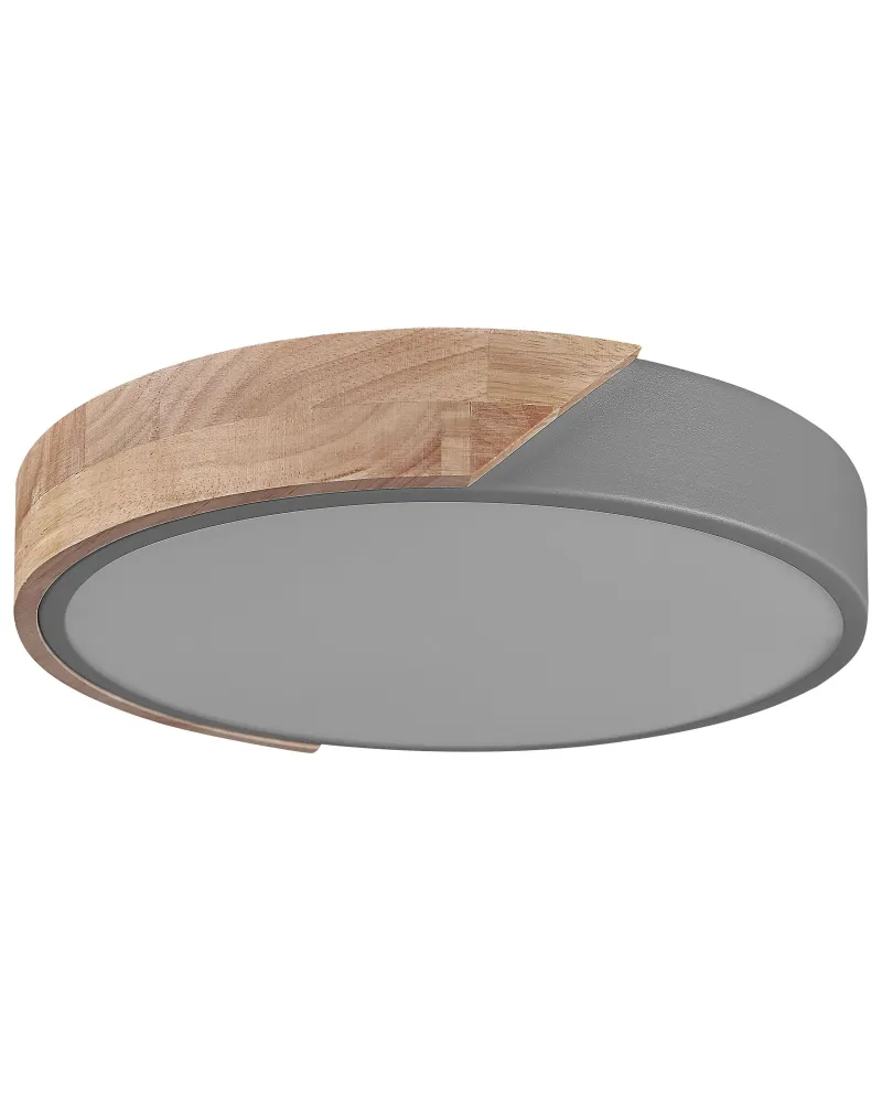 Fita LED Adesiva Candeeiro de teto com LED em metal cinzento e castanho visível ⌀ 31 cm PATTANI
