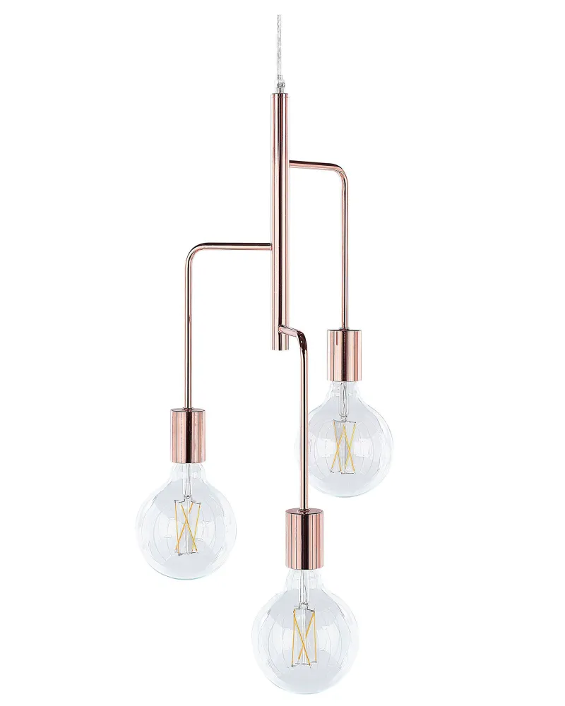 Fita LED Adesiva Candeeiro de teto para 3 lâmpadas cor de cobre BOGNA