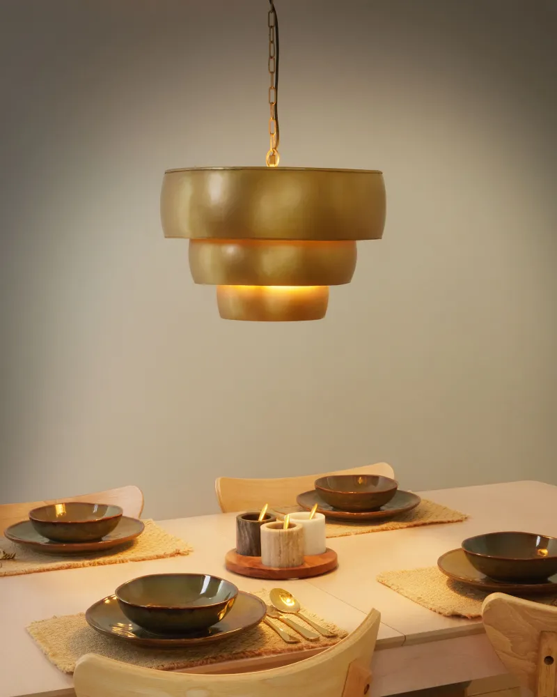 Fita LED Adesiva Metal Pendant Lamp Âmbar MBANGO