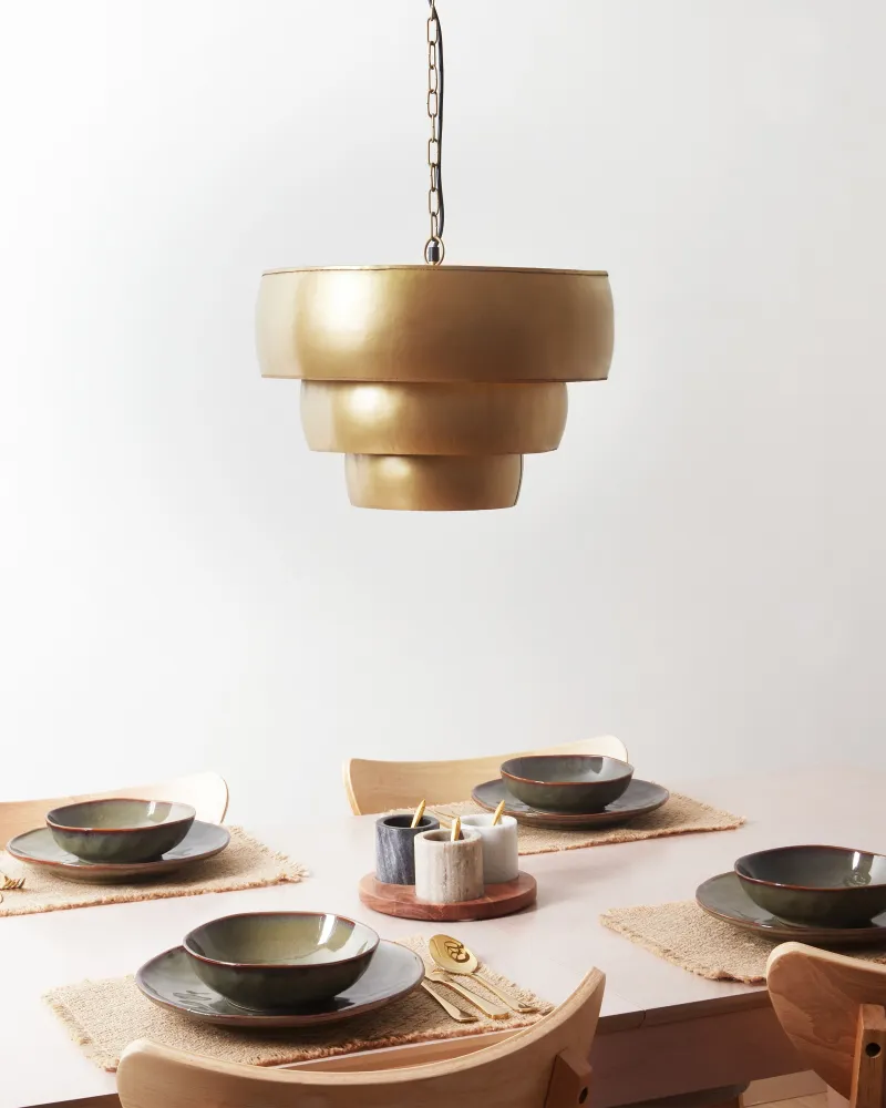 Fita LED Adesiva Metal Pendant Lamp Âmbar MBANGO