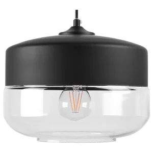 Glass Pendant Lamp Black MURRAY
