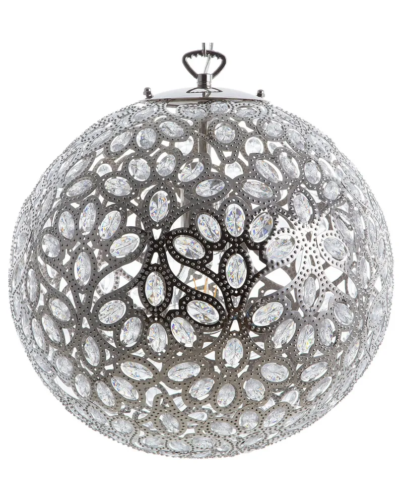 Kit Completo de Instalação Metal Pendant Lamp Prata VOLTA