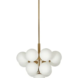 13 Light Metal Pendant Lamp Latão BIRRIE