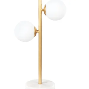 2 Light Metal Table Lamp Dourado MEDINA