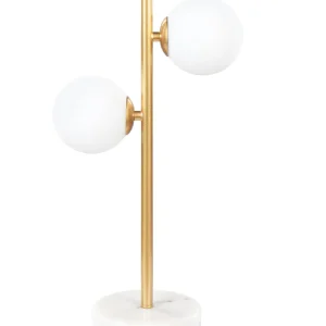 2 Light Metal Table Lamp Dourado MEDINA