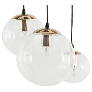 3 Light Pendant Lamp Clear Cristal LADON