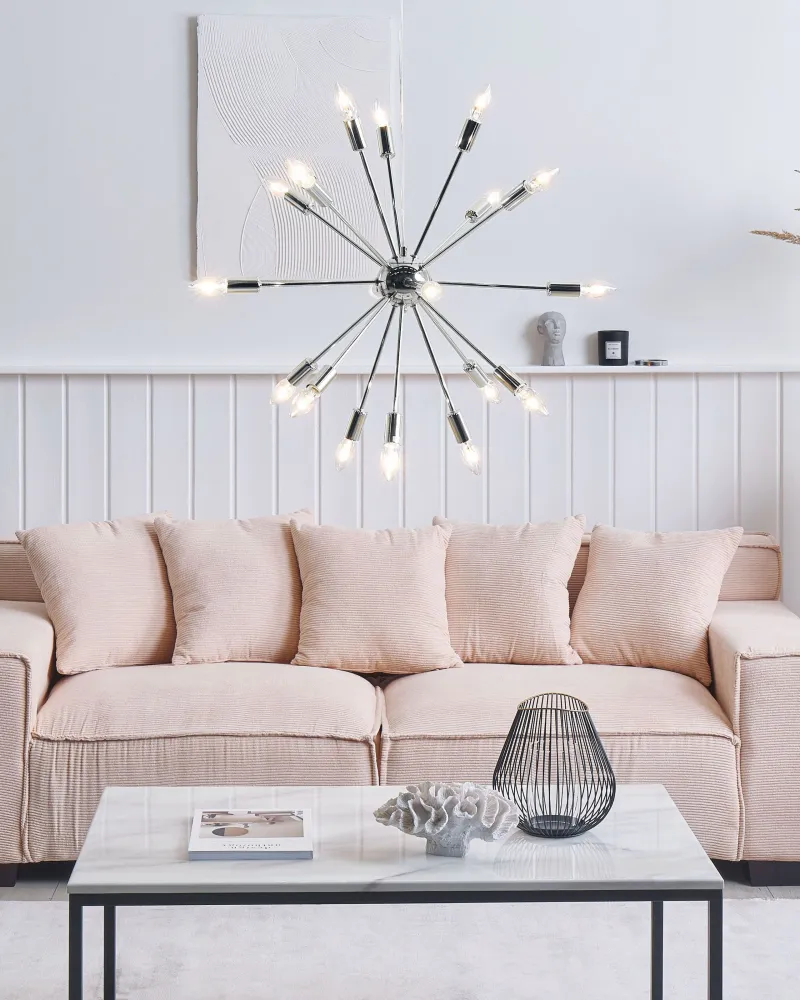 18 Light Pendant Lamp Prata MAGUSE