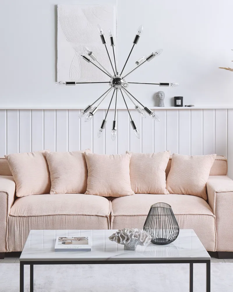 18 Light Pendant Lamp Prata MAGUSE