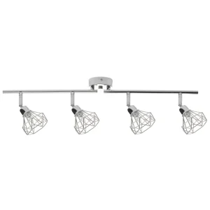 4 Light Spotlight Metal Bar Brilhante ERMA