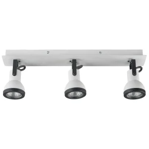 3 Light Spotlight Metal Bar Marfim and Black BARO