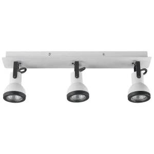 3 Light Spotlight Metal Bar Marfim and Black BARO