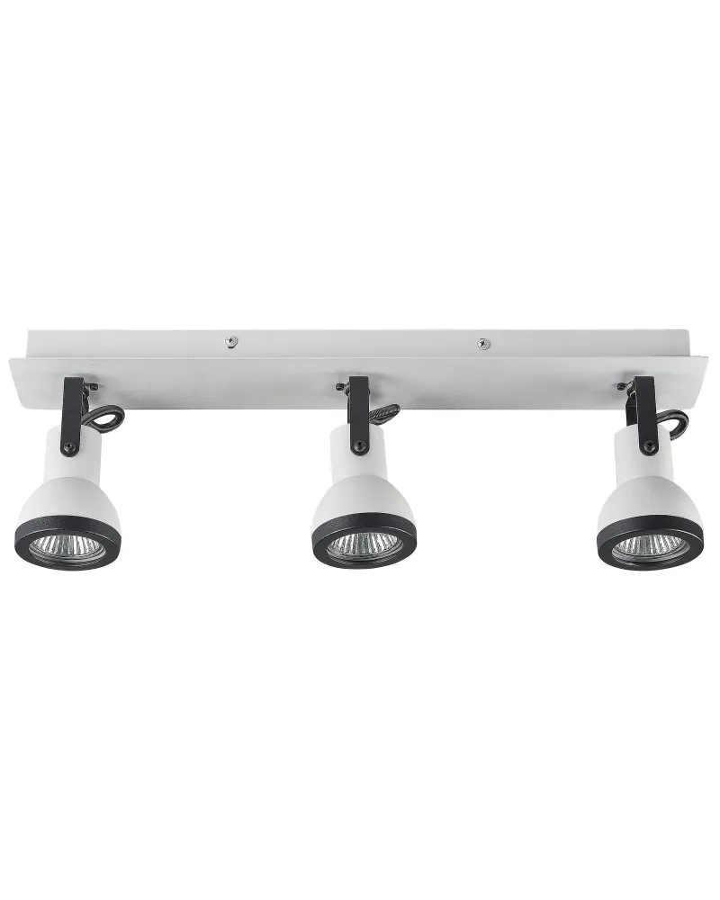 3 Light Spotlight Metal Bar Marfim and Black BARO