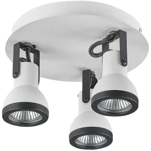 3 Light Spotlight Metal Plate Alvo and Black BARO | 12V | 100W