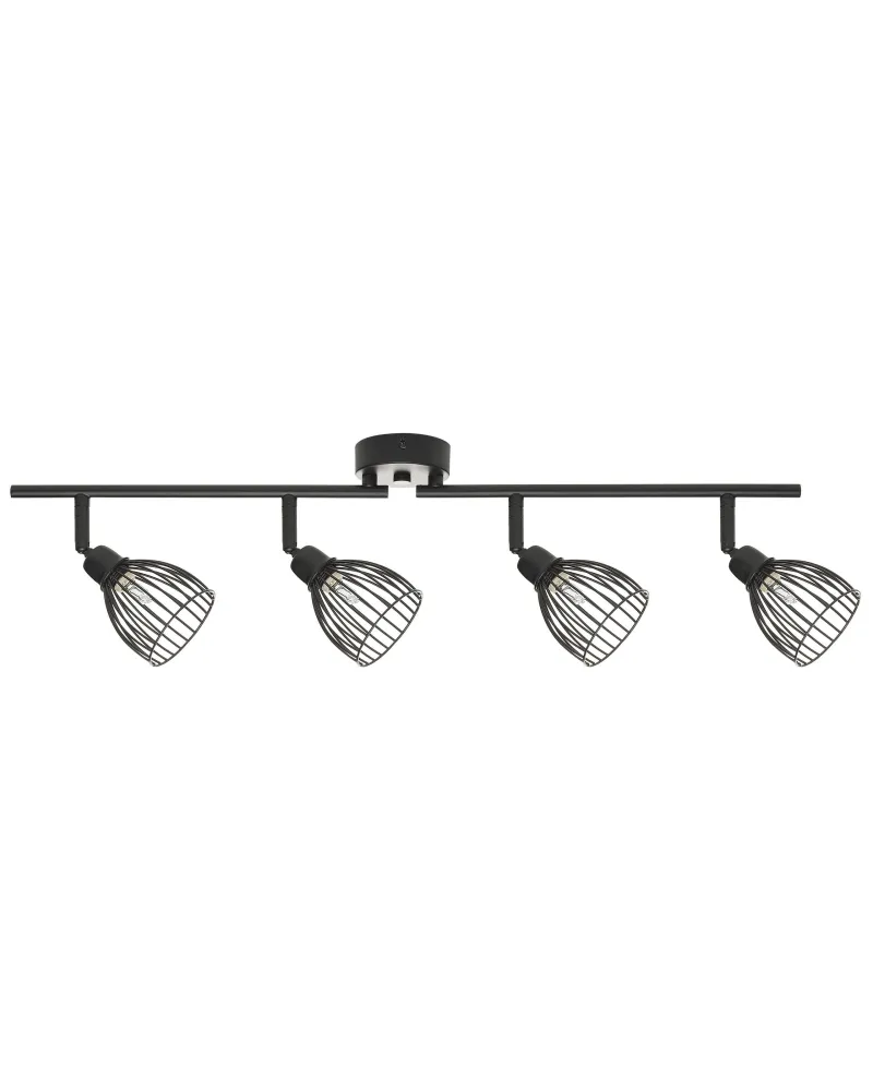 4 Light Spotlight Metálico Bar Black GOLOK