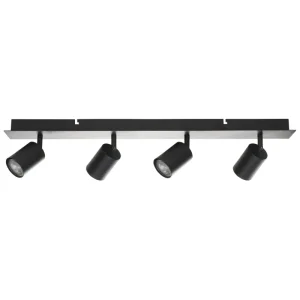 4 Light Spotlight Metálico Bar Black TIGRIS