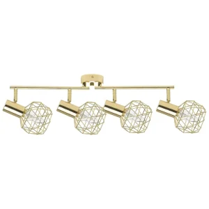4 Light Spotlight Metálico Bar Gold CHENAB