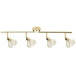 4 Light Spotlight Metálico Bar Gold ERMA