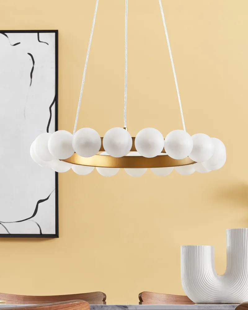 18 Lights Metal Chandelier Ouro GEORGES