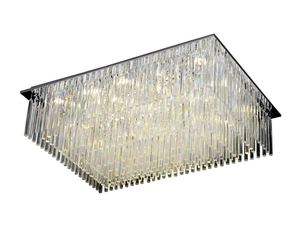 Lâmpada de Tecto Euphoria, Crómio, 80x55x30,3 cm, EPIKASA para Instalação em Sanca