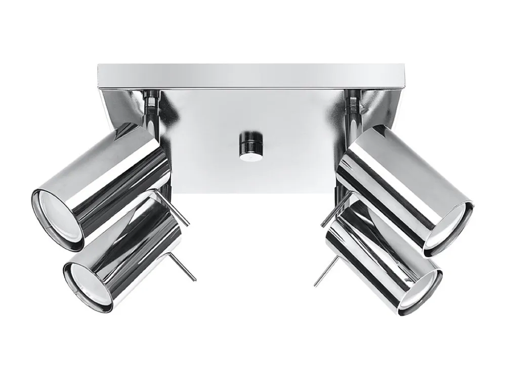 Luminárias de teto atual de ço - 4 lichtbronnen - L.25 x H.16 cm - cromada