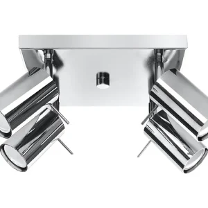 Luminárias de teto atual de ço - 4 lichtbronnen - L.25 x H.16 cm - cromada