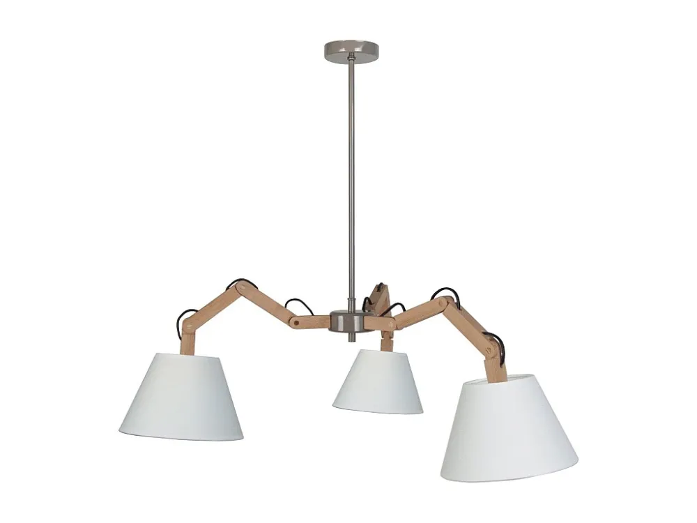 Lustre TOSEL FREKI tecido braço tambor D35 x H155 cm com Garantia Estendida