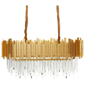 Metal Chandelier Gold GARCIA