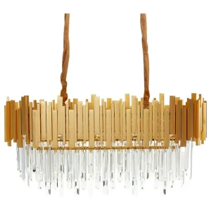 Metal Chandelier Gold GARCIA