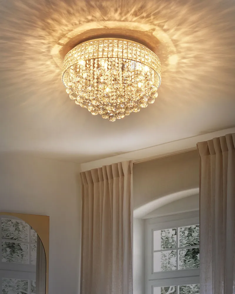 Metal Chandelier Silver CEDEIRA