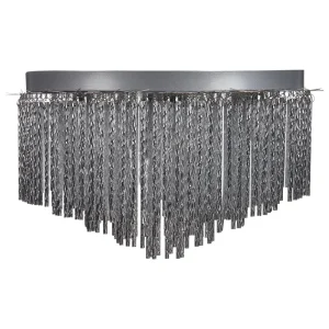 Metal Chandelier Silver FIRVIDA