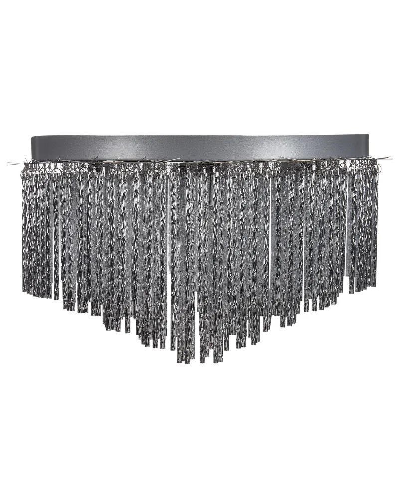 Metal Chandelier Silver FIRVIDA
