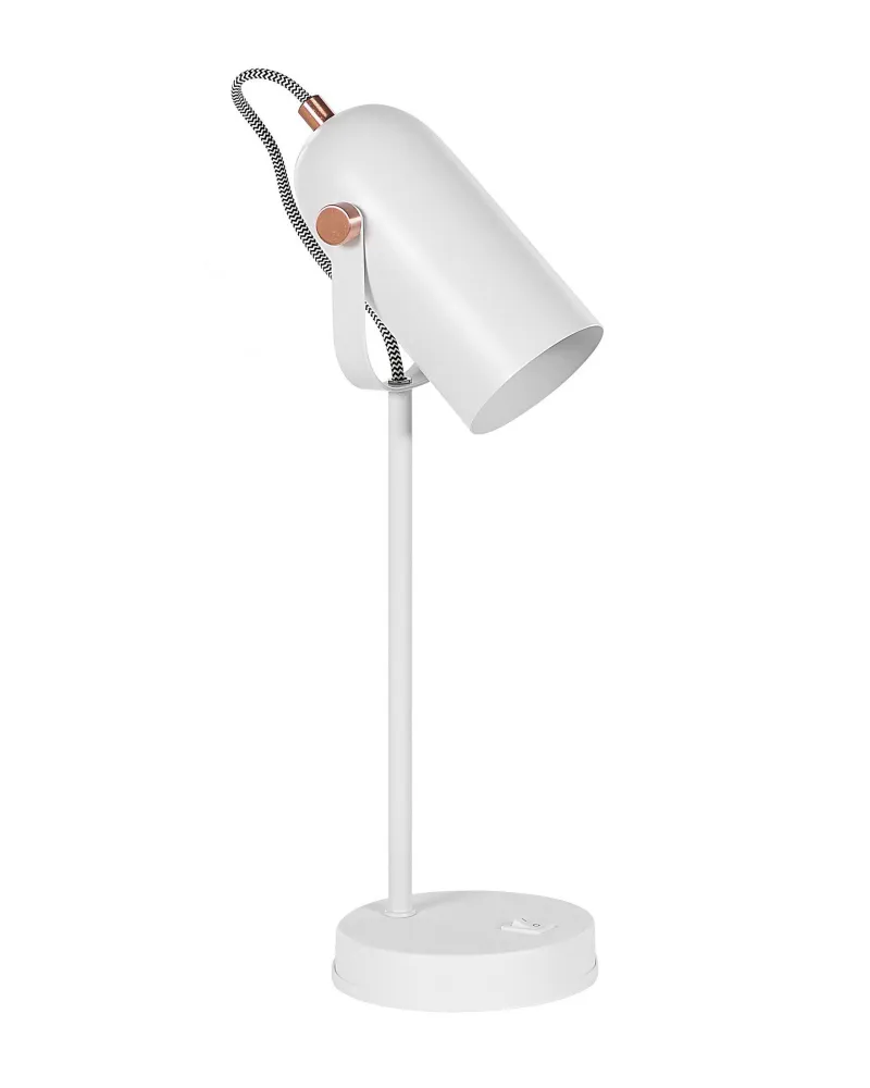 Metal Desk Lamp White TYRIA