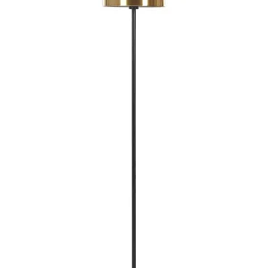Metal Floor Lamp Gold Black SENETTE