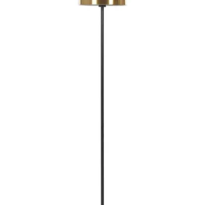Metal Floor Lamp Gold Black SENETTE