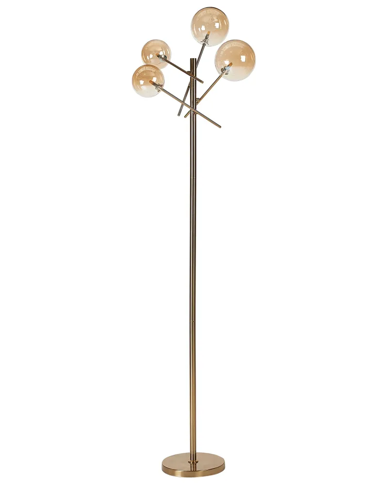 Metal Floor Lamp Gold TAMESI