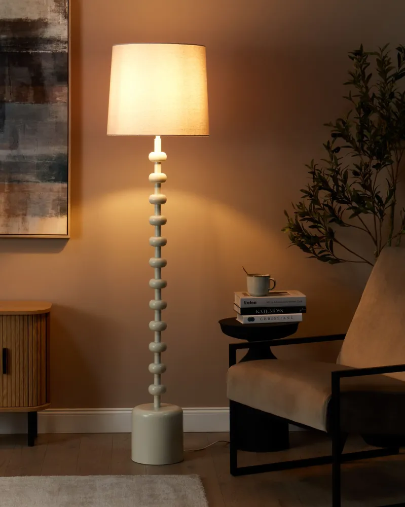 Metal Floor Lamp Marfim KRIOS Alumínio Anodizado