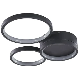 Metal LED Ceiling Lamp Black AGNAT