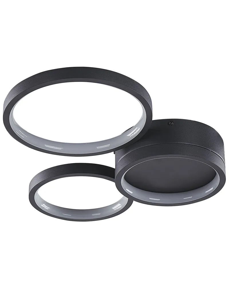 Metal LED Ceiling Lamp Black AGNAT