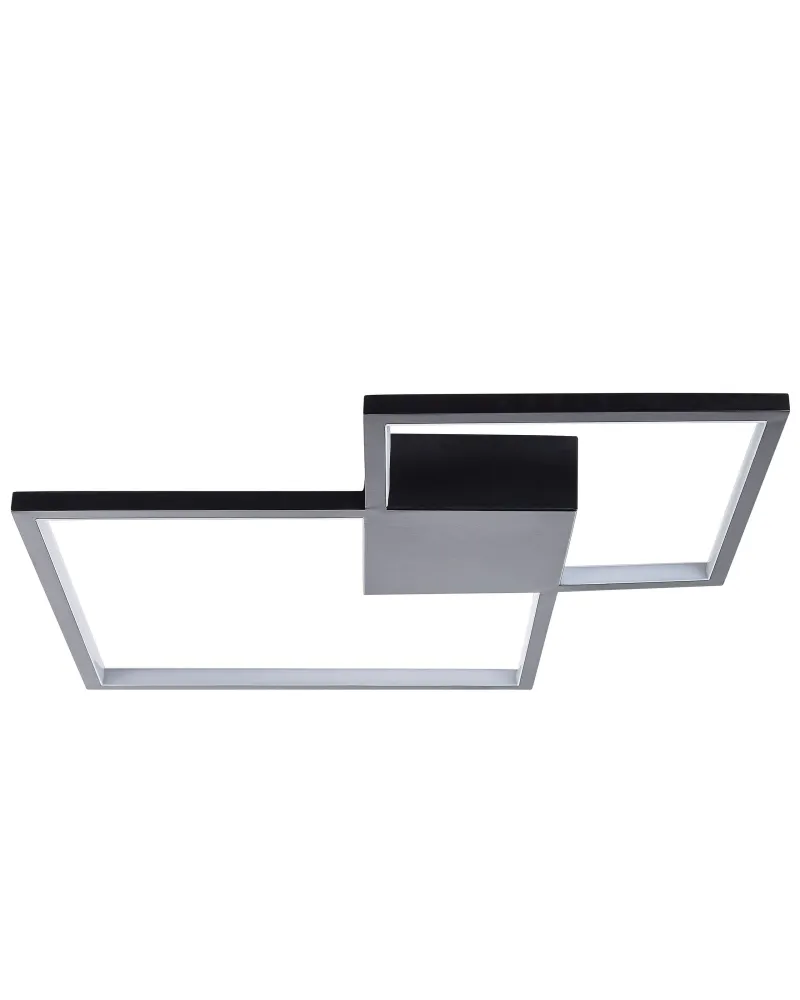 Metal LED Ceiling Lamp Black OKSU