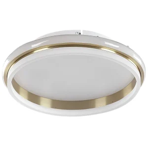Metal LED Ceiling Lamp ⌀ 64 cm White and Gold TAPING