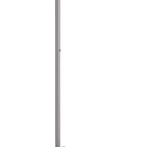 Metal LED Office Floor Lamp Silver TAURUS