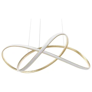 Metal LED Pendant Lamp Gold TUMEN